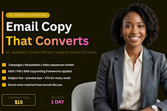 write email marketing copy for your campaign, newsletter or email sequence