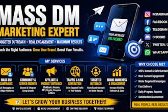 do instagram mass dm discord mass dm telegram mass dm outreach