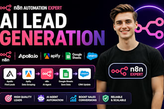 automate n8n workflow ai agent n8n lead generation apollo apify api integration