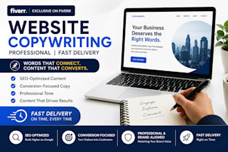 write professional website copy that converts visitors into customers