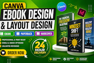 redesign canva presentation, canva ebook format, editable canva, canva template