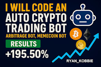 deliver automated crypto trading bot, ai crypto bot, arbitrage bot