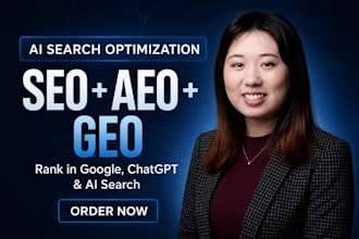 optimize monthly websitegeo SEO aeo, local and off page backlink building