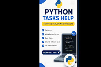 help you with python tasks, scripts and beginner projects