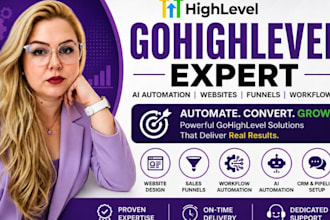 gohighlevel ai automation CRM and saas sales funnel webite landing page