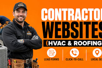 design a lead generation hvac website or roofing website