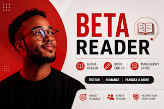 beta read your self help, motivational book and give actionable reader feedback