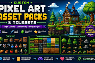 create pixel art asset packs and tilesets