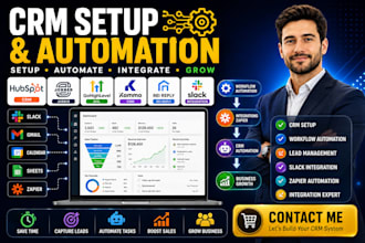 hubspot crm jobber gohighlevel automation rei reply slack kommo crm integration