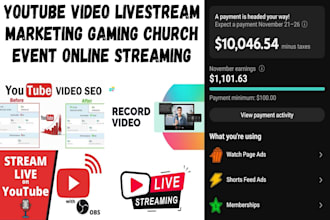promote youtube livestream channel for real and active subscribers