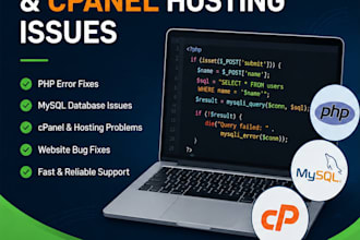 fix PHP mysql errors and cpanel hosting issues