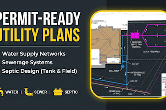 design water supply sewerage and septic system plans