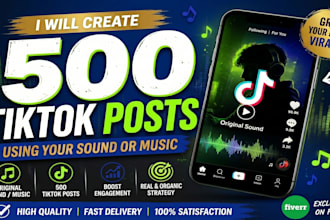 make post on tiktok using your sound or music