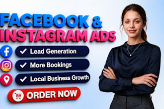 run facebook and instagram ads for local business lead generation and sales