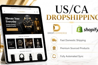 shopify dropshipping store dropcommerce supplier integration winning products