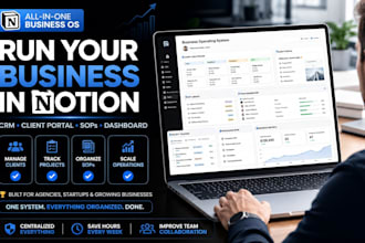 setup notion business operating system client portal sop knowledge base CRM
