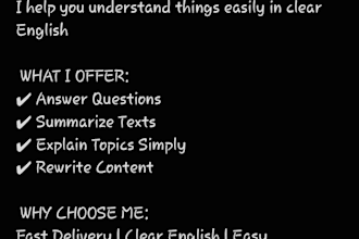 summarize and explain any text in simple english