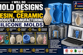 do mold designs for resin ceramic product manufacturing silicone molds