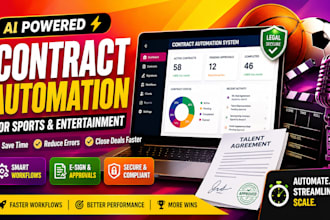 automate athlete contracts automation talent agreements sports agency workflows