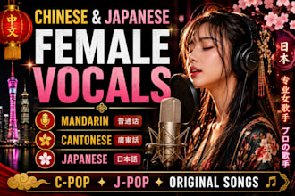 be your female chinese, japanese, cantonese and mandarin singer