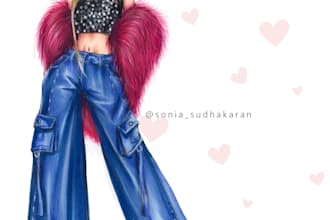 create professional fashion illustrations