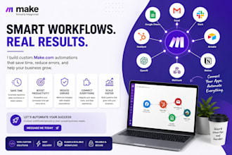 build custom api integration and webhooks via make com