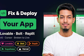 fix and deploy your lovable bolt replit and google ai studio app for founders