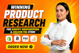 do winning product research for shopify dropshipping and amazon fba store
