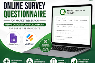 design online survey questionnaires for market research and survey respondents