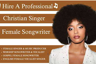 be your profession female singer, christian song, praise and worship songwriter