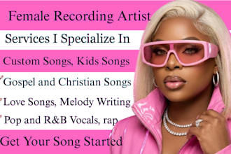 sing christian country pop rock gospel songs as female singer songwriter