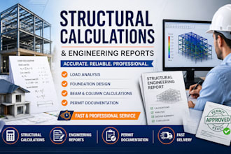 provide a professional structural calculations and engineering reports