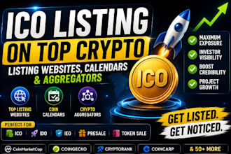 do ico listing on top crypto listing websites, coin calenders and aggregators