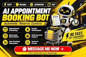build resy bot appointment bot reservation bot item bot booking bot