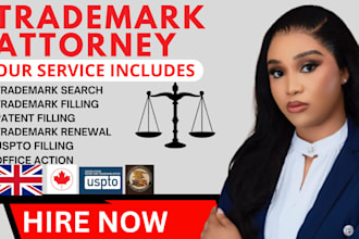 be your US licensed attorney for trademark registration and patent filing