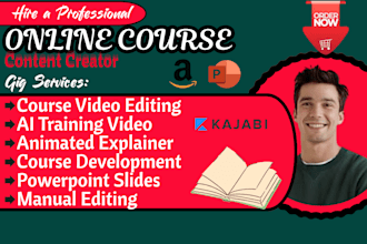 do course development, create online course content, ai video course creation