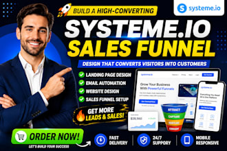 build systeme io website systeme io landing page systeme io automation