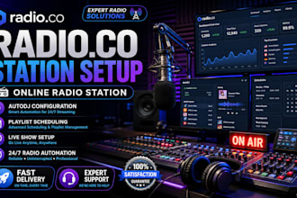 fully set up your online radio station on radio college