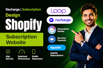 setup shopify subscription store with bold recharge loop subi recurringo appstle