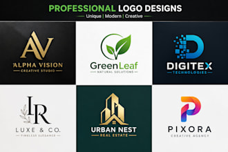 design a mordern professional logo for your business and brand