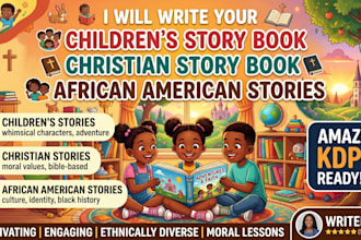 write children story book christian story book african american story book kdp