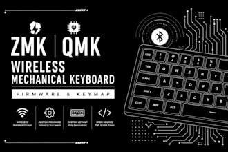 design zmk qmk wireless mechanical keyboard firmware and keymap