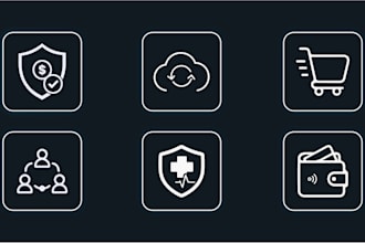 design custom flat icons, app icons and web icon set