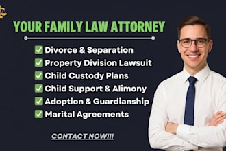 advise on divorce property division and asset settlement