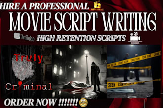 do movie script writing, film script screenplay screenwriting crime novel comedy