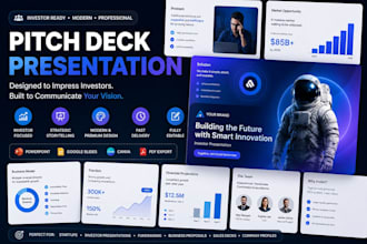 design pitch deck powerpoint presentation for investors