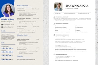 write and design an ats friendly resume CV and cover letter