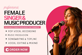be female pop singer, music producer, edm vocalist