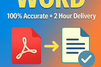 do fast and accurate bangla english PDF to word data entry