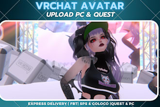 upload a vrchat avatar for you